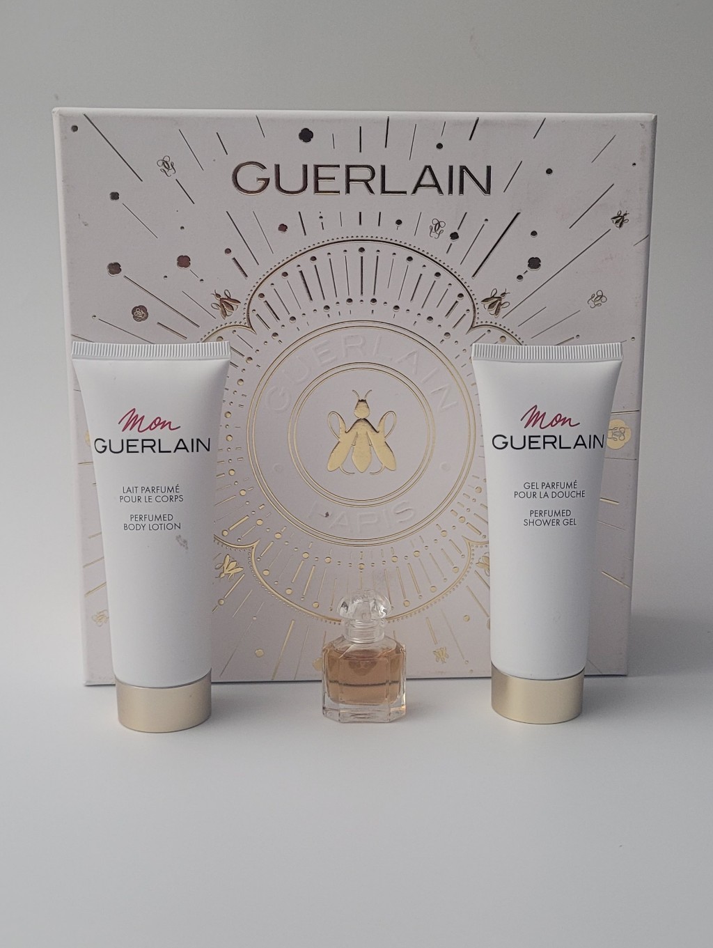 Mon Guerlain 016 Fl Oz 5 Ml Edp Perfumed Body Lotion Shower Gel 25 Oz Set